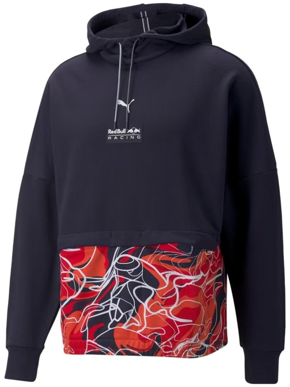 Red Bull Racing Hoodie Sweatshirt Formula 1 Puma All Over Print Night Sky Mens L